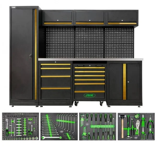 Jbm serie588 composizione arredo officina con assortimento da 172 utensili - dettaglio 3
