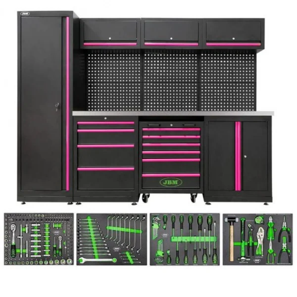 Jbm serie588 composizione arredo officina con assortimento da 172 utensili - dettaglio 6