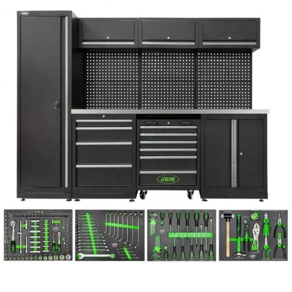 Jbm serie588 composizione arredo officina con assortimento da 172 utensili - dettaglio 8