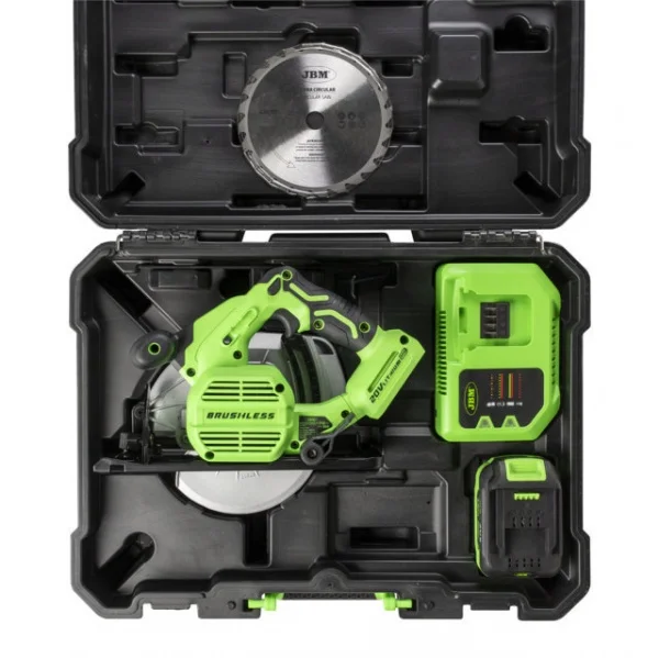 Jbm 60007c sega circolare 20 v brushless con batterie - dettaglio 3
