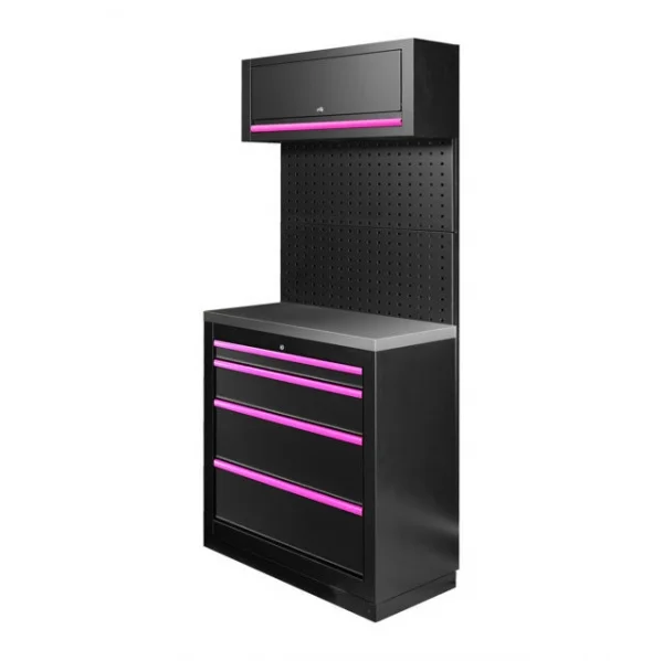 JBM SERIE593 Composizione arredo officina con armadio a 4 cassetti