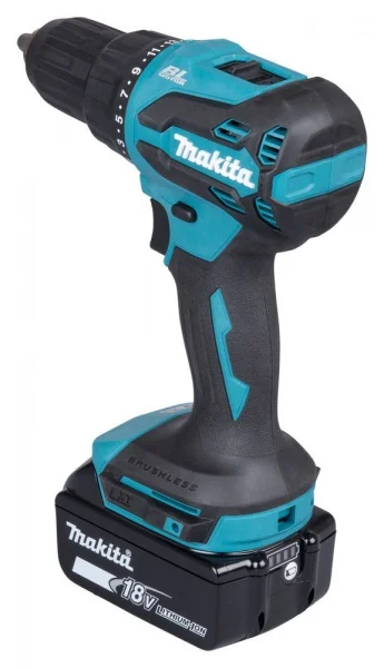 Makita dhp490rtj avvitatore a percussione lxt brushless 18 v 5,0 ah a batteria - dettaglio 3