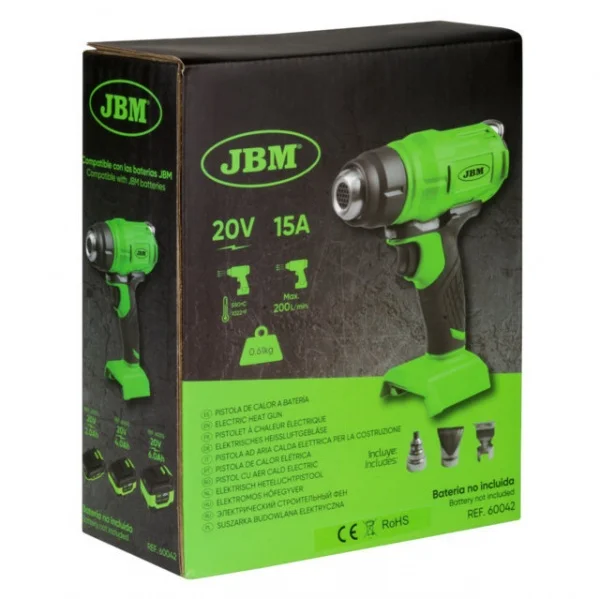 Jbm 60042 termosoffiatore 20 v senza batterie - dettaglio 5