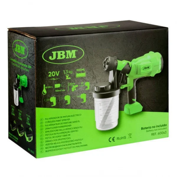 Jbm 60043 spruzzatore vernice 20 v senza batterie - dettaglio 5