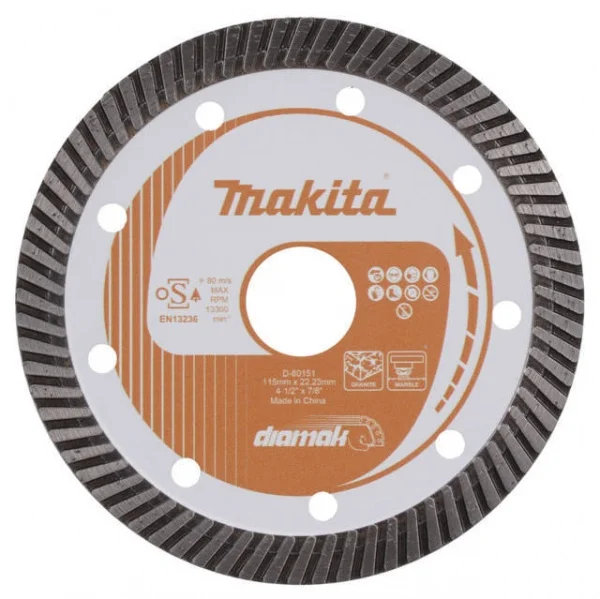 Makita d-80151 disco diamantato corrugato diamak - dettaglio 1