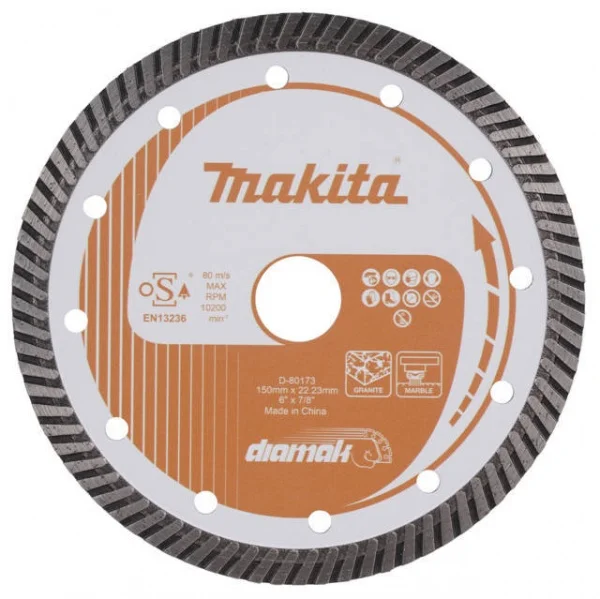 Makita d-80151 disco diamantato corrugato diamak - dettaglio 3