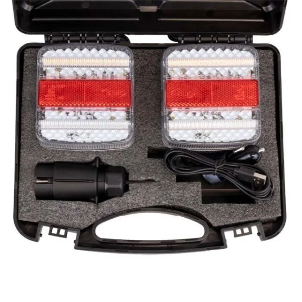 Jbm 54044 set di fari posteriori magnetici senza fili 2 pz. - dettaglio 4
