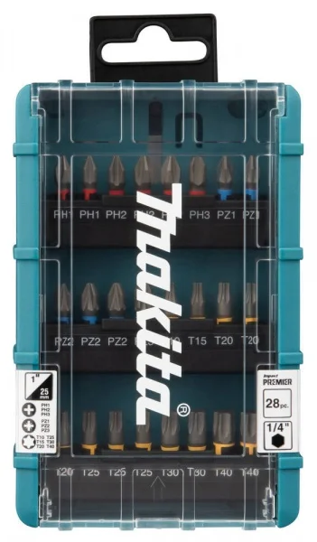 Makita e-25068 set inserti impact premier 28 pz. - dettaglio 1