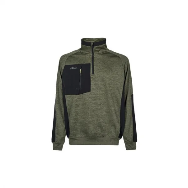 U-power ey365dg felpa da lavoro dark green - dettaglio 1