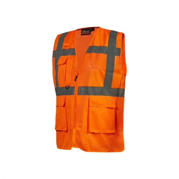 U-power hl376of gilet da lavoro orange fluo - dettaglio 1
