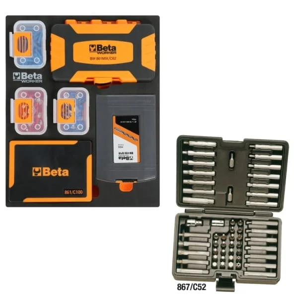 Beta bw 2400 rsc24axxl-o cassettiera arancione con assortimento utensili 1061 pz. 024006381 - dettaglio 9