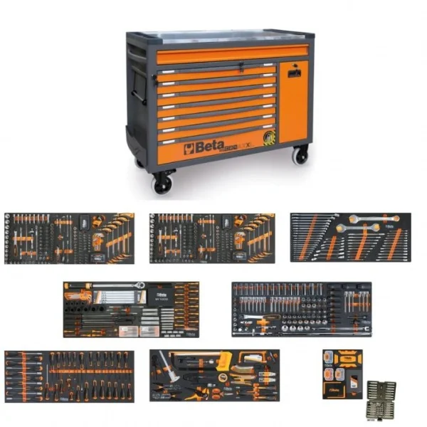Beta BW 2400 RSC24AXXL-O Cassettiera arancione con assortimento utensili 1061 Pz. 024006381 - 024006381