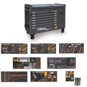 Beta BW 2400 RSC24AXXL-A Cassettiera antracite con assortimento utensili 1061 Pz. 024006387 - 024006387