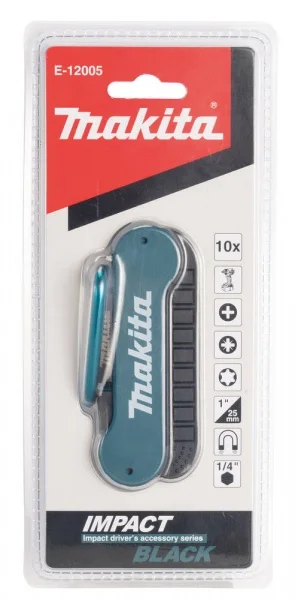 Makita e-12005 set di inserti impact black per avvitatore 10 pz. - dettaglio 3