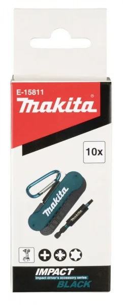 Makita e-15811 set di inserti impact black per avvitatore a massa battente 10 pz.- dettaglio 3