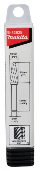 Makita b-52825 fresa tct per metalli non ferrosi attacco 6mm - dettaglio 3