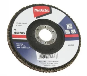 Makita disco lamellare angolare 125 mm in ossido di alluminio - dettaglio 1