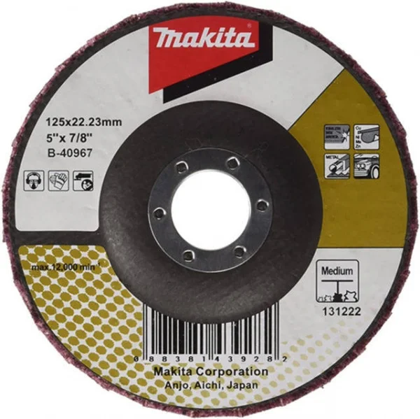 Makita disco lamellare piatto 125 mm - dettaglio 3