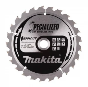 Makita e-11178 lama tct efficut 190x20 per seghe circolari - dettaglio 1