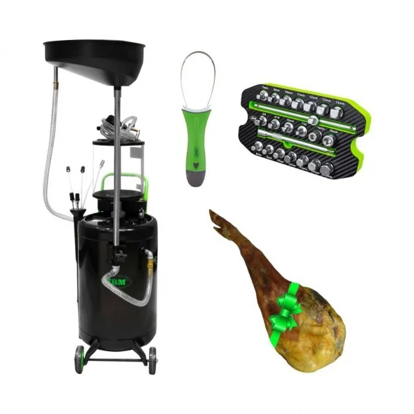 Jbm serie429p set raccoglitore olio con accessori manutenzione veicoli - dettaglio 1