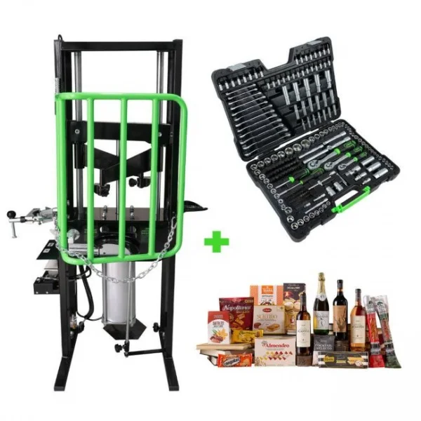 Jbm serie494c set compressore pneumatico e valigetta utensili 216 pz. - dettaglio 1