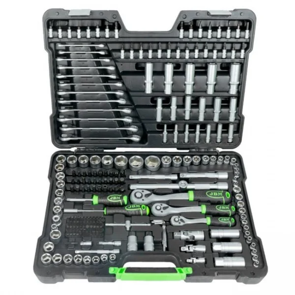 Jbm serie494e set compressore pneumatico e valigetta utensili 216 pz. - dettaglio 3