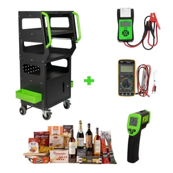Jbm serie499c set carrello diagnostico con strumenti di misurazione - dettaglio 1