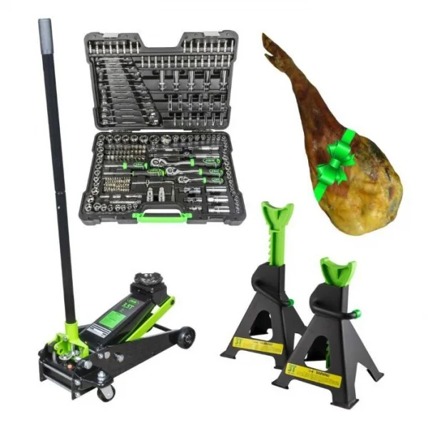 Jbm serie533 set valigetta utensili con sollevatore idraulico e cavalletti - dettaglio 1