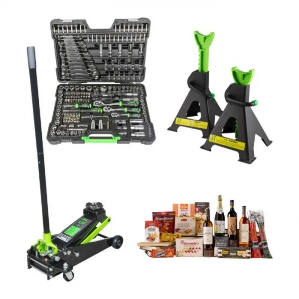 Jbm serie533c set valigetta utensili con sollevatore idraulico e cavalletti - dettaglio 1