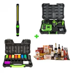Jbm serie540c avvitatore a impulsi 20 v con set di bussole e lampada led - dettaglio 1