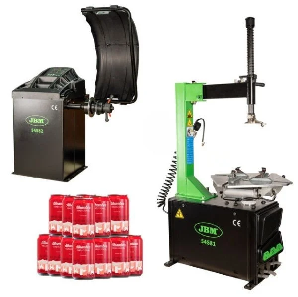 Jbm serie500 set smontagomme semiautomatico ed equilibratrice digitale - dettaglio 1