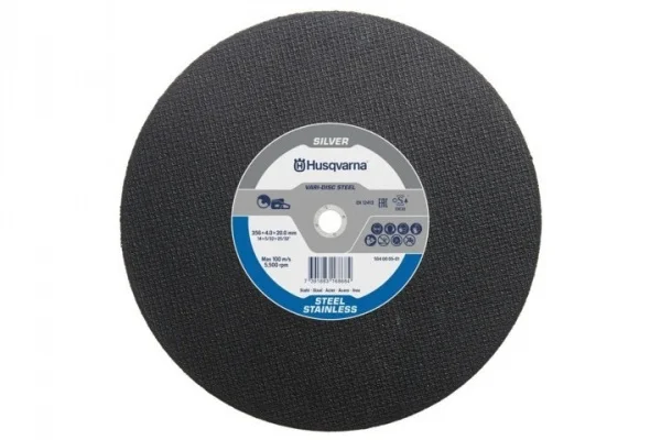 Husqvarna vari-disc steel disco abrasivo 350 mm per mototroncatrici 504000503 - dettaglio 1