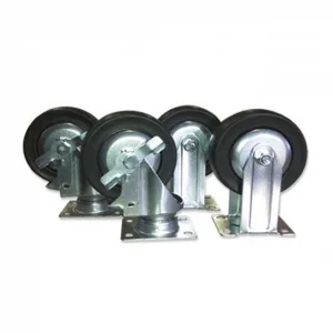 Jbm 11313 set 4 ruote per carrello multimedia 52360 - dettaglio 1