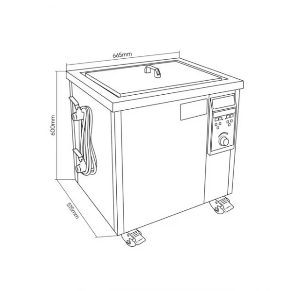 Jbm 54733 pulitore ad ultrasuoni 53 l - dettaglio 6