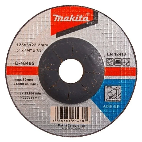 Makita A24R Disco abrasivo a centro depresso per metallo