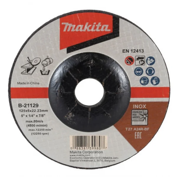 Makita a24r disco abrasivo a centro depresso per acciaio inox - dettaglio 3