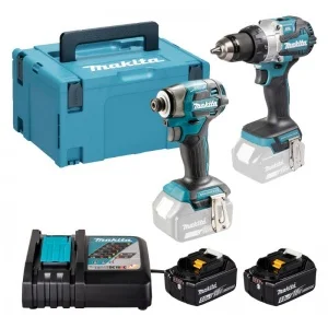Makita DLX2528TJ - Set avvitatori a impulsi e a percussione 18 V - DLX2528TJ