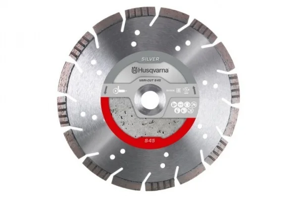 Husqvarna s45 disco diamantato vari-cut 230 mm per smerigliatrici angolari 579807580 - dettaglio 1