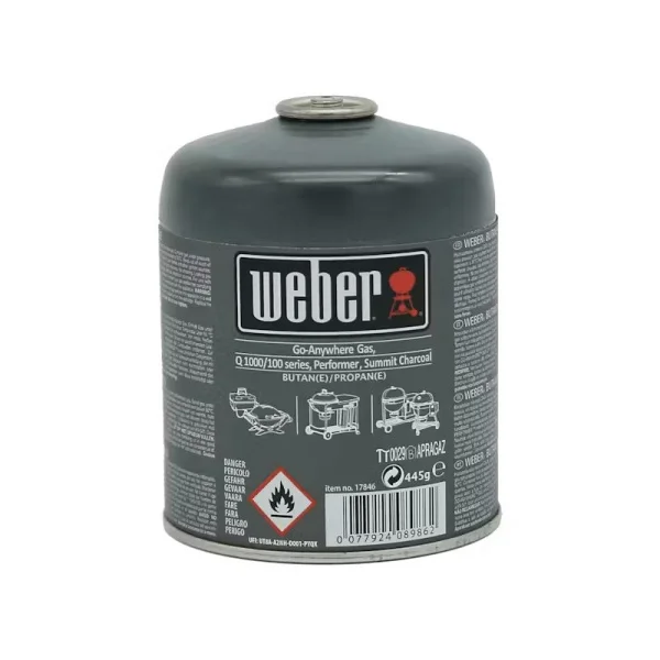 Weber 17846 cartuccia monouso gas butano/propano - dettaglio 1
