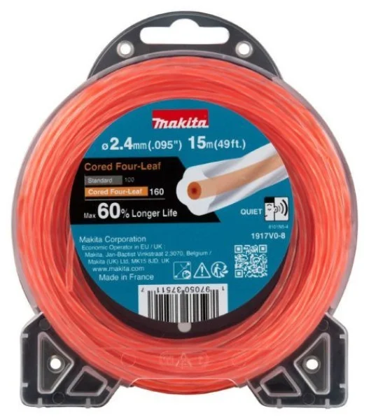 Makita 1917v0-8 filo in nylon arancione per decespugliatore - dettaglio 1