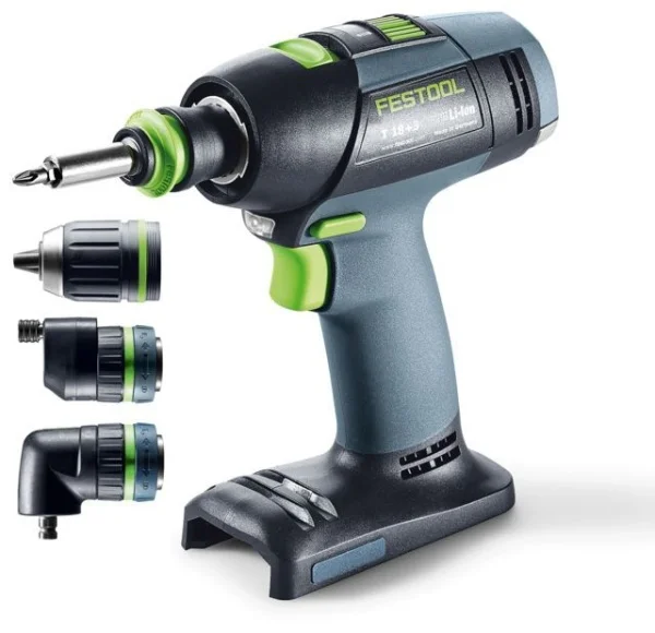 Festool t18+3 basic-set trapano avvitatore brushless 18 v senza batterie con accessori 578828 - dettaglio 2
