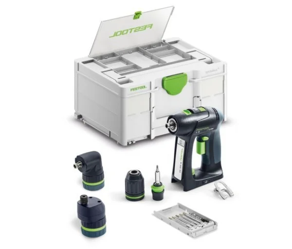 Festool c 18 basic-set trapano avvitatore brushless 18 v senza batterie con accessori 578831 - dettaglio 1