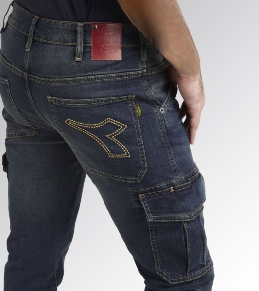 Diadora utility pant stone cargo jeans da lavoro 702.172115 - dettaglio 4