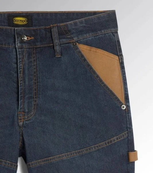 Diadora utility pant stone lite plus jeans da lavoro 702.182036 - dettaglio 5