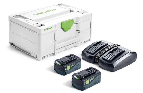Festool sys 18v 2xhp5,0/tcl6duo set energia 18 v 578679 - dettaglio 1