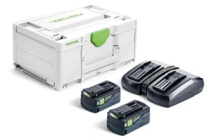 Festool sys 18v 2xhp5,0/tcl6duo set energia 18 v 578679 - dettaglio 1