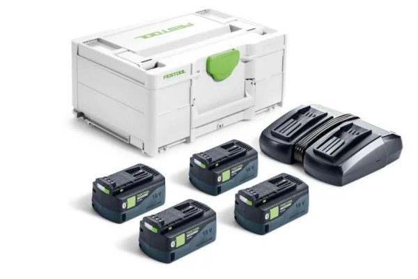 Festool sys 18v 4xhp5,0/tcl6duo set energia 18 v 578681 - dettaglio 1