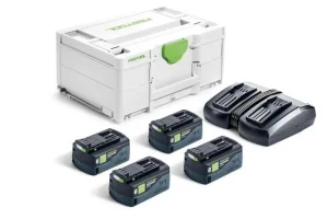 Festool sys 18v 4xhp5,0/tcl6duo set energia 18 v 578681 - dettaglio 1