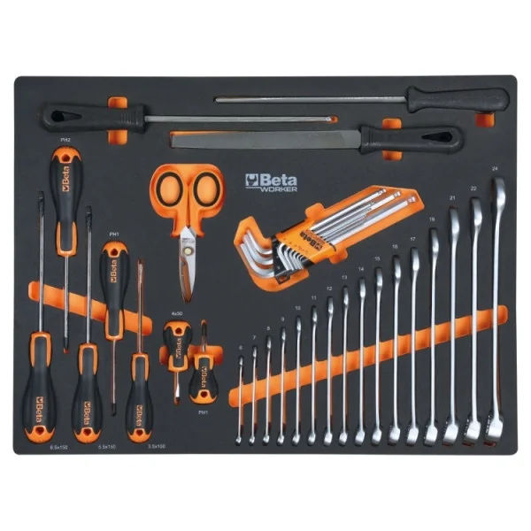 Beta c45pro 2.0 b7x/196ut combinazione arredo officina con assortimento 196 pz. 045009155 - dettaglio 2
