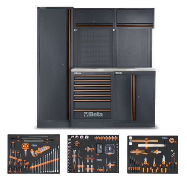 Beta C45PRO 2.0 B7W/196UT Combinazione arredo officina con assortimento 196 Pz. 045009156 - 045009156